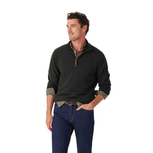 R.M. Williams Ernest Merino 1/4 Zip Knit